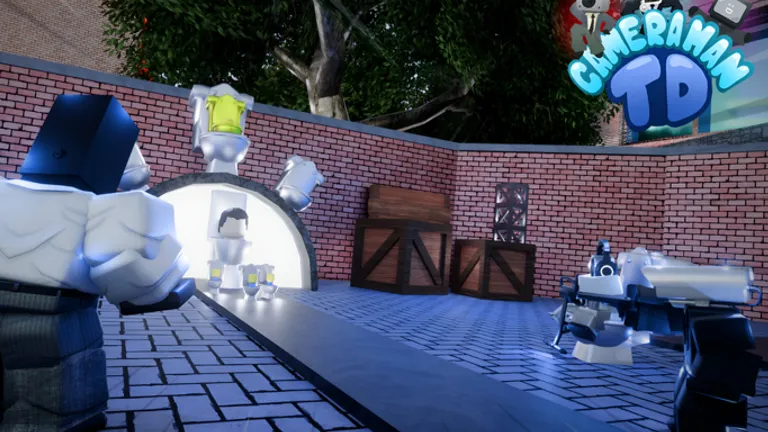 Map walkway with crates and platforms, right-side crop