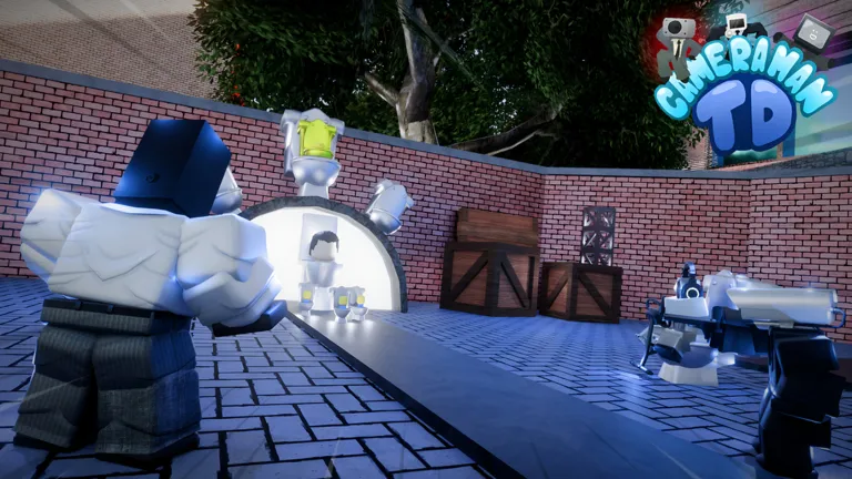 In-game map view with brick walls, crates and unit platforms