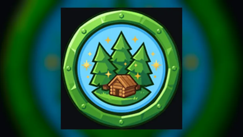 Official Welcome to the Forest badge earned by entering Chop A Forest for the first time