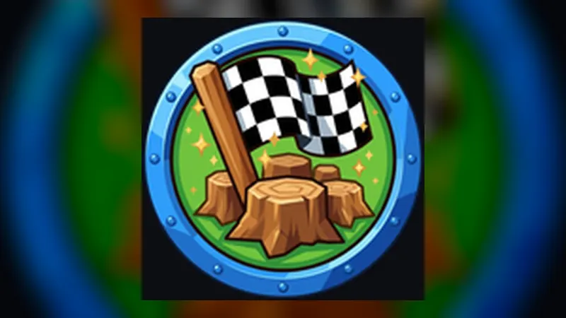 Official Chop A Forest Forest Cleared badge earned by felling every tree in a zone and cashing out