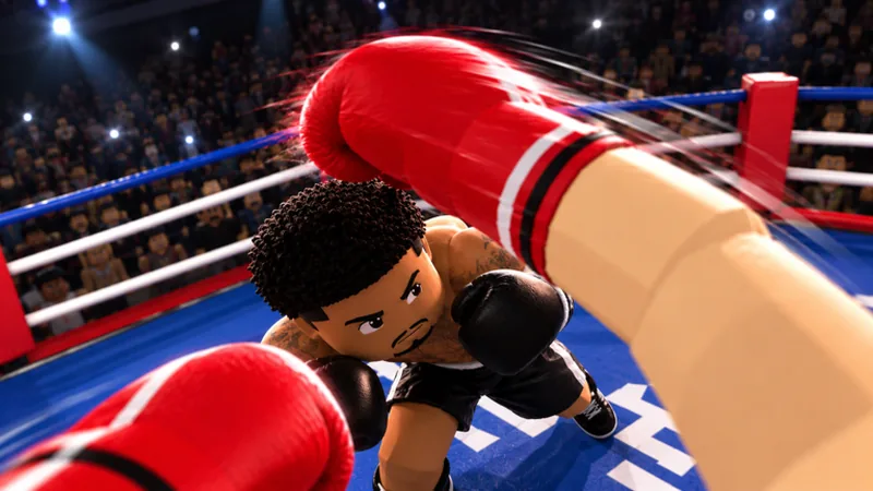 Official First Person Boxing artwork showing a first-person punch thrown from the player camera
