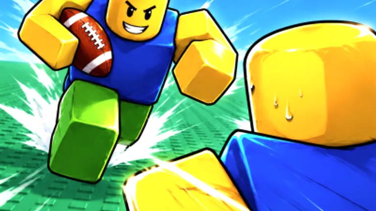 a close crop of the yellow character's football kick from the official icon