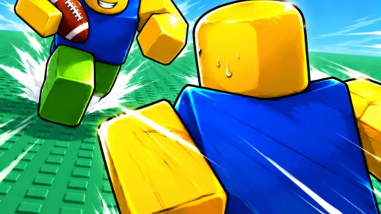 official Huss Valley icon with a yellow Roblox character kicking a football