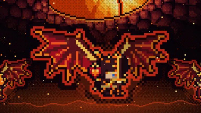 Dragon raid combat cropped center with glowing lava gate