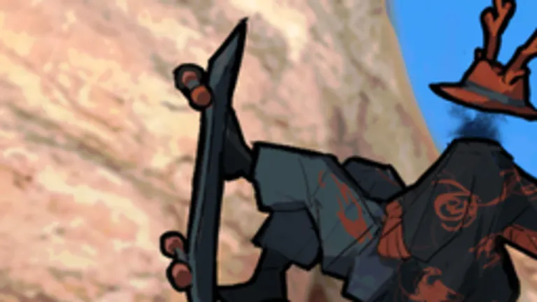 Upside-down skater in a red-patterned jacket flipping off the rock wall
